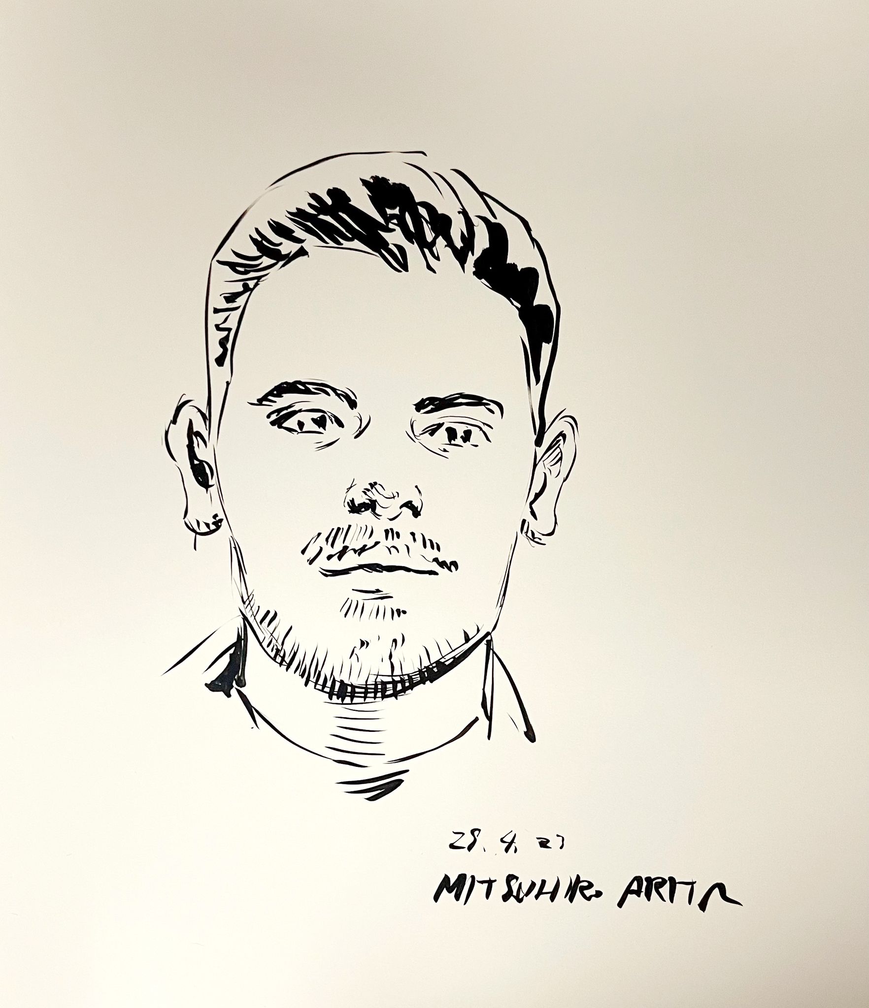 Ammar Kheder — portrait illustrated by Mitsuhiro Arita